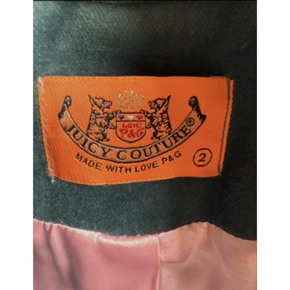 Juicy Couture Blazer Womens 2 Velvet Fitted Lace Cuffs USA 12371 Jacket - Picture 3 of 7